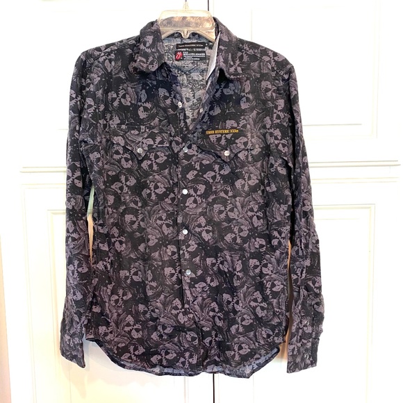 NWT, Hysteric Glamour, Rolling Stones,  Snap up shirt, Size Small - Picture 1 of 4